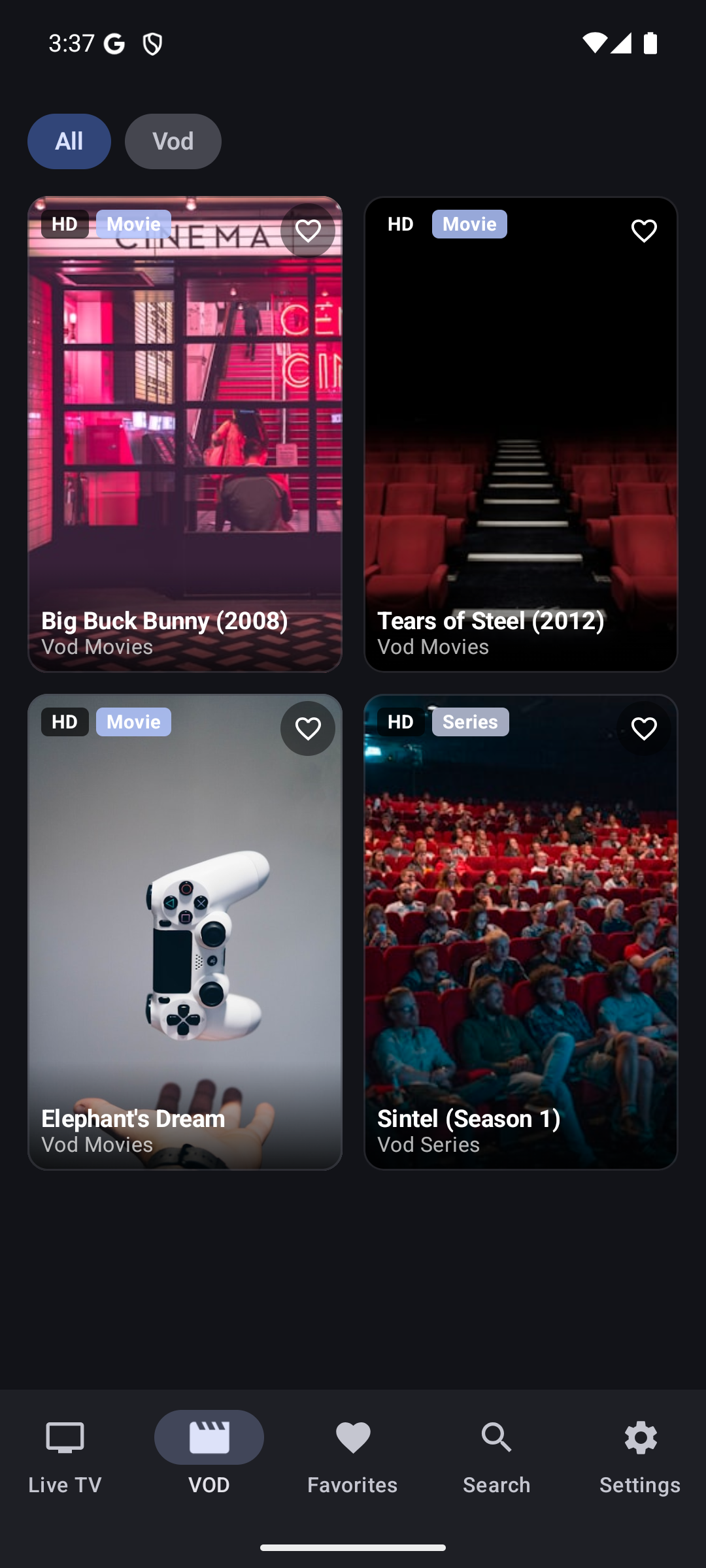 VOD Movies & Series